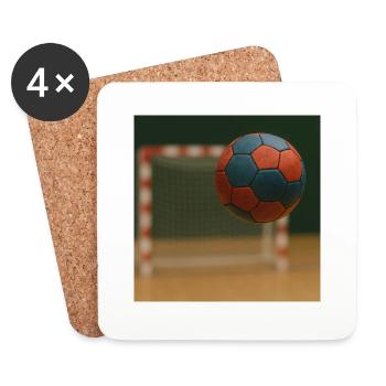 Sport - Handball - Dessous de verre (lot de 4) - blanc - Devant