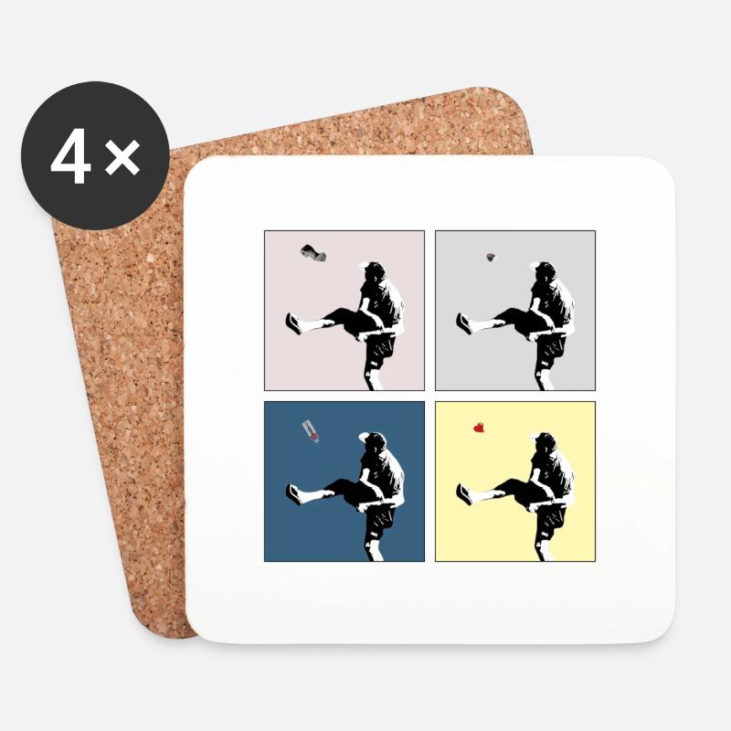 TWBT for 4 - Untersetzer (4er-Set) - Weiß
