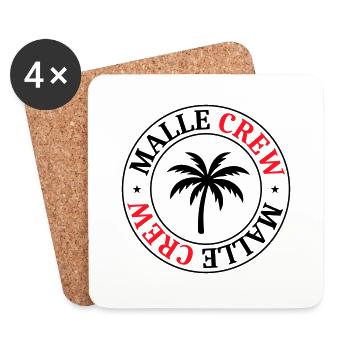 Malle Crew Palm - Dessous de verre (lot de 4) - blanc - Devant