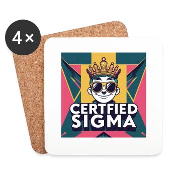 Certified sigma - Coasters (set of 4) - white - Front