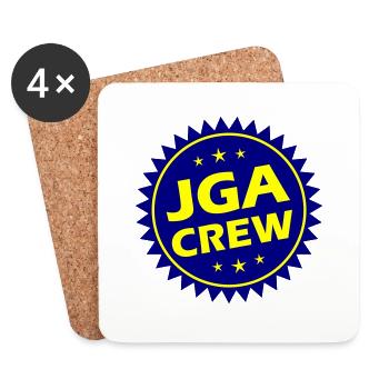 Jga Crew Junggesellenabschied Party - Untersetzer (4er-Set) - Weiß - Vorne