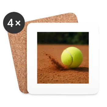 Sports - Tennis - Dessous de verre (lot de 4) - blanc - Devant