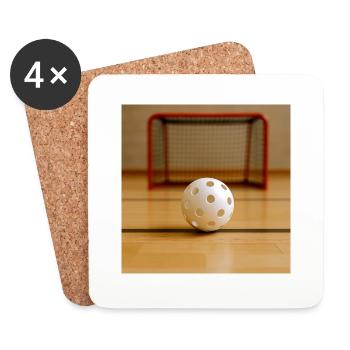 Sport - Floorball - Dessous de verre (lot de 4) - blanc - Devant