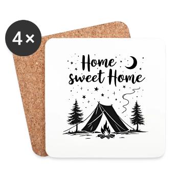 Home sweet Home 2.0 - Dessous de verre (lot de 4) - blanc - Devant
