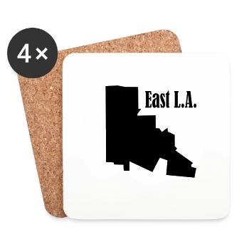 East L.A. Black - Coasters (set of 4) - white - Front