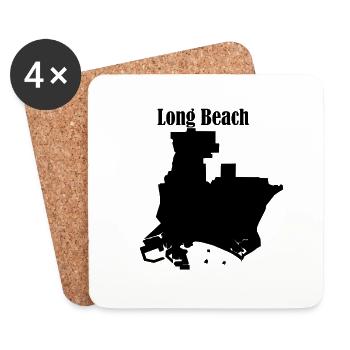 Long beach - Coasters (set of 4) - white - Front