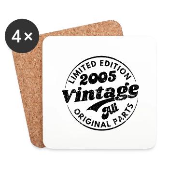 Limited edition 2005 vintage all original parts - Dessous de verre (lot de 4) - blanc - Devant
