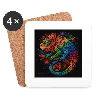 Rainbow - Coasters (set of 4) - white - Front