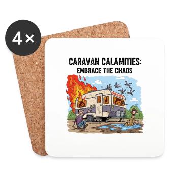 Embrace the Chaos - Coasters (set of 4) - white - Front