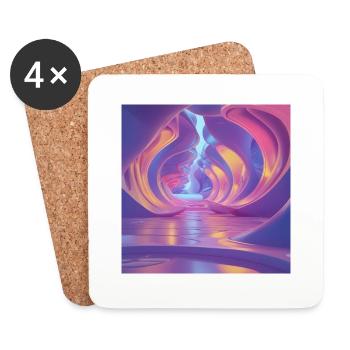 Fantasy Designs - Coasters (set of 4) - white - Front