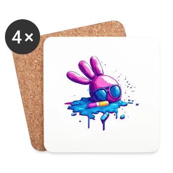 Dream capsule - Coasters (set of 4) - white - Front