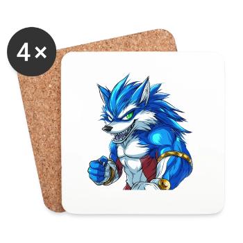 PRIMAL SURGE — Howlers Edition - Coasters (set of 4) - white - Front