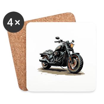 Road King - Untersetzer (4er-Set) - Weiß - Vorne