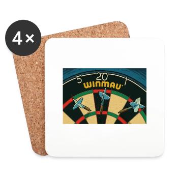 I came, I saw, and hit 26 - Dessous de verre (lot de 4) - blanc - Devant