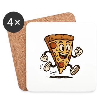 pizza bunt - Untersetzer (4er-Set) - Weiß - Vorne