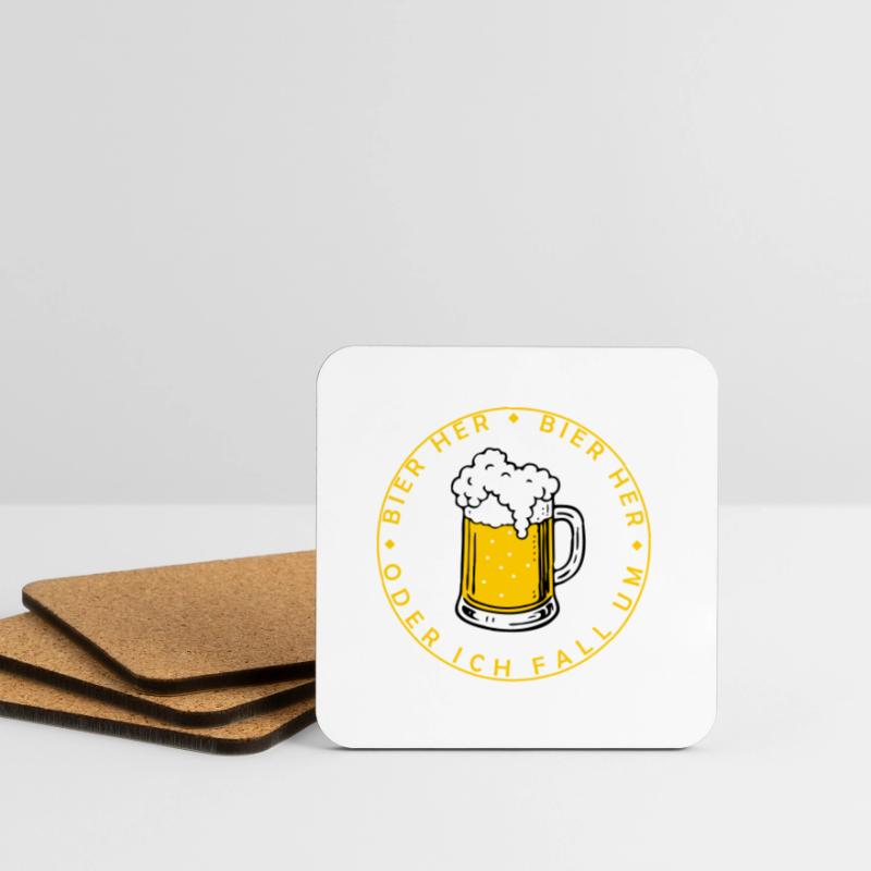 Bees here - Oder ich fall um! Coasters (set of 4)
