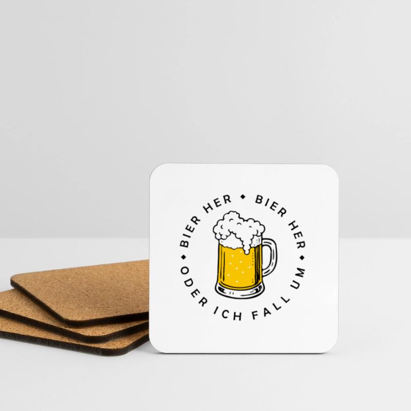 Bees here - Oder ich fall um! Coasters (set of 4)