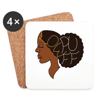 Low Puff - Coasters (set of 4) - white - Front
