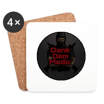 Dank Dem Medic - Untersetzer (4er-Set) - Weiß - Vorne