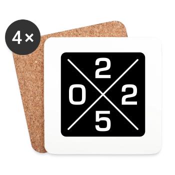 2025 - Coasters (set of 4) - white - Front