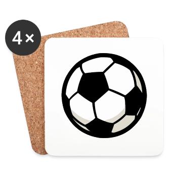 fussball - Untersetzer (4er-Set) - Weiß - Vorne