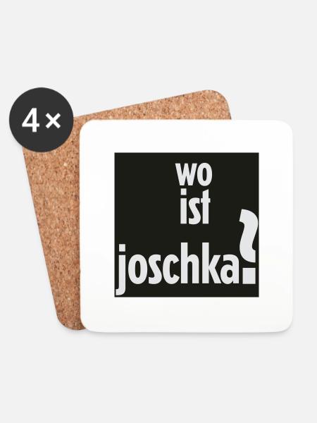 wo ist joschka? - Untersetzer (4er-Set) - Weiß