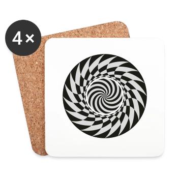 trippy - Untersetzer (4er-Set) - Weiß - Vorne