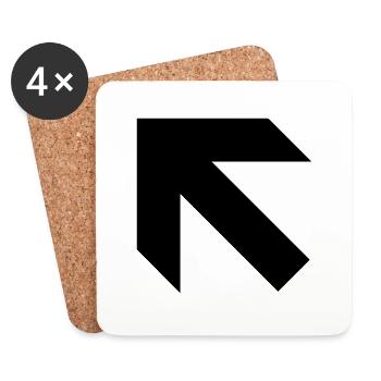 Arrow - Coasters (set of 4) - white - Front