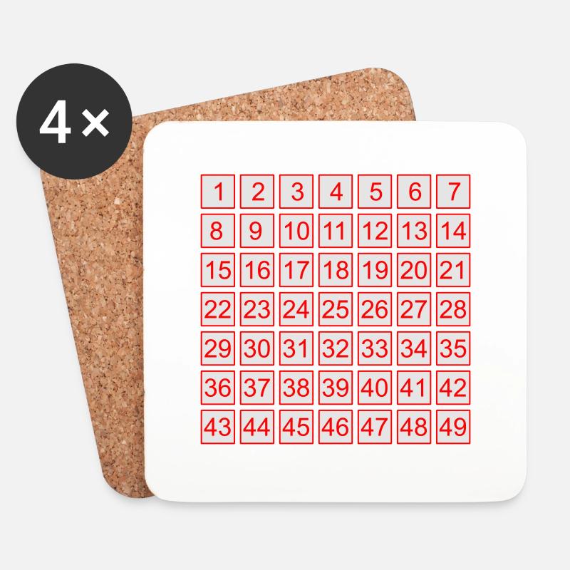 lotto - Untersetzer (4er-Set) - Weiß