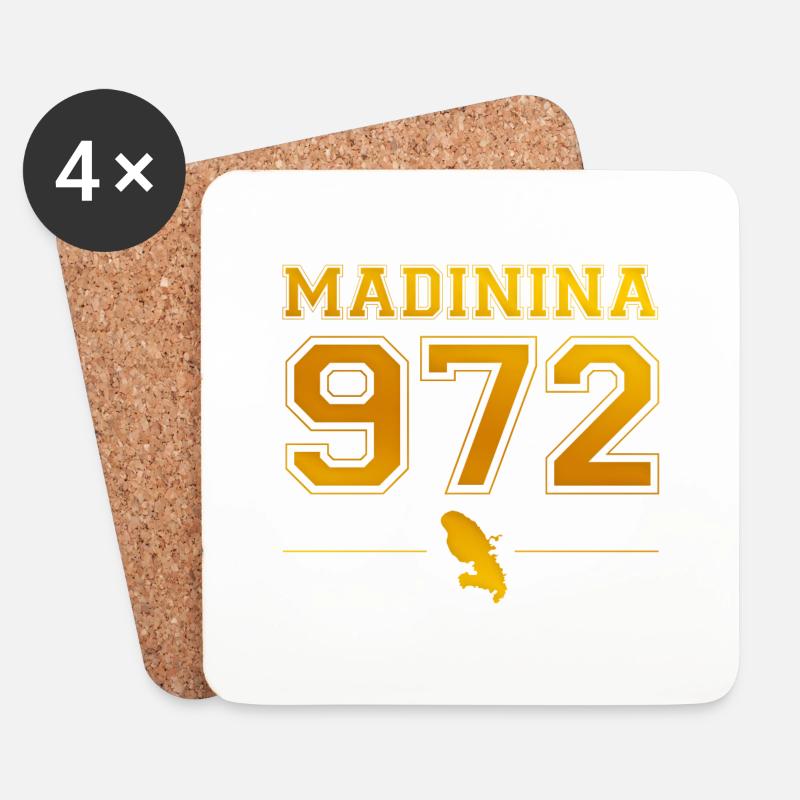 Madinina 972 - Untersetzer (4er-Set) - Weiß