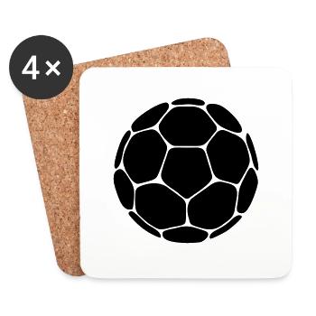 handball - Untersetzer (4er-Set) - Weiß - Vorne