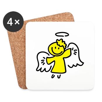 Little Angel - Dessous de verre (lot de 4) - blanc - Devant