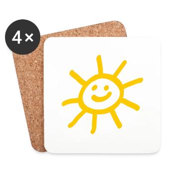 sun - Coasters (set of 4) - white - Front