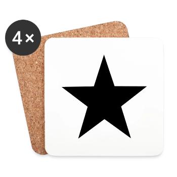 star - Untersetzer (4er-Set) - Weiß - Vorne