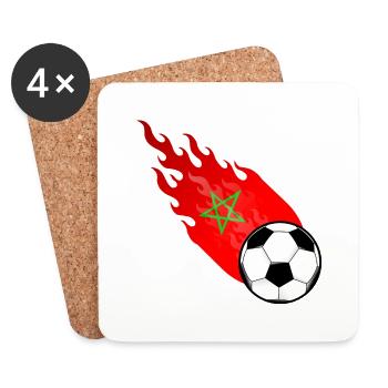 Fireball Football Morocco - Coasters (set of 4) - white - Front