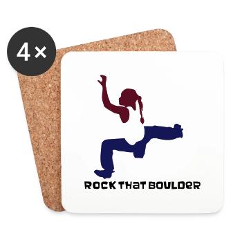 bouldermaedchen - Untersetzer (4er-Set) - Weiß - Vorne