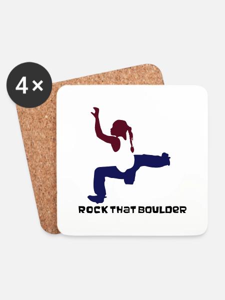 bouldermaedchen - Untersetzer (4er-Set) - Weiß