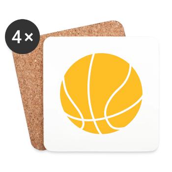Basketball - Untersetzer (4er-Set) - Weiß - Vorne