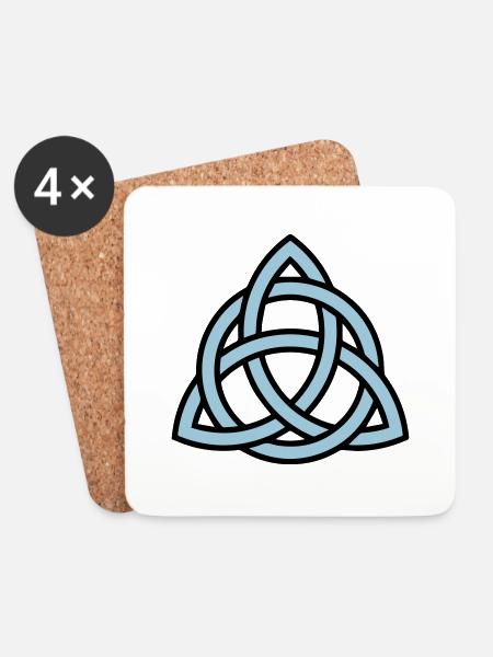 triquetra - Coasters (set of 4) - white