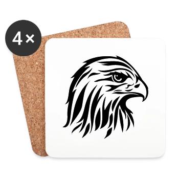 Adler de - Untersetzer (4er-Set) - Weiß - Vorne