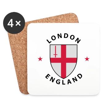 Coat of Arms London 2 - Coasters (set of 4) - white - Front