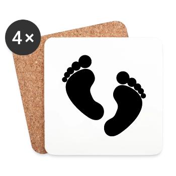 fuss1 - Coasters (set of 4) - white - Front