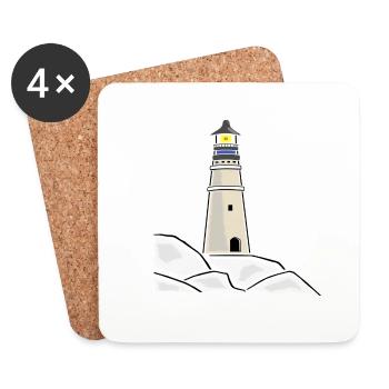 Phare maritime - Untersetzer (4er-Set) - Weiß - Vorne