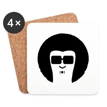 man3_f1 - Dessous de verre (lot de 4) - blanc - Devant