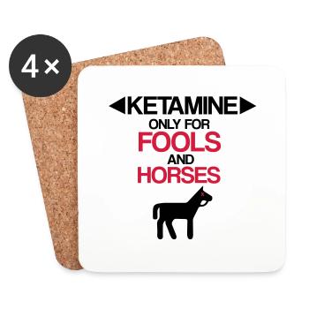 KETAMINE - Dessous de verre (lot de 4) - blanc - Devant