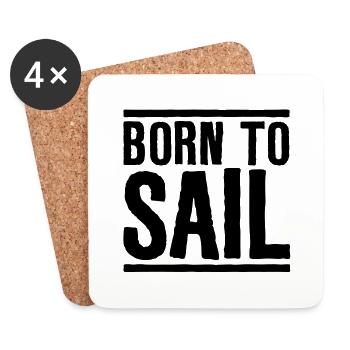 Sailing Born to Sail - Dessous de verre (lot de 4) - blanc - Devant