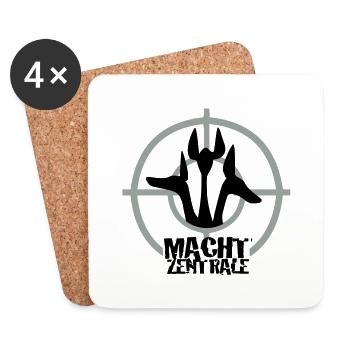 Power center - Coasters (set of 4) - white - Front