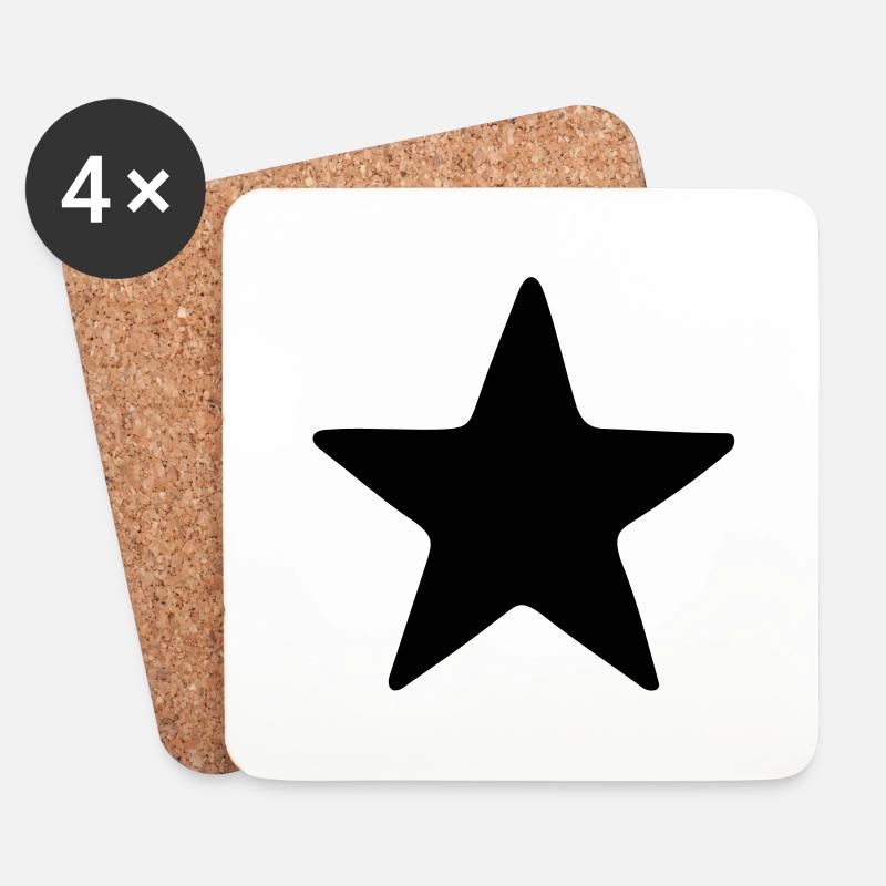 estrella - Untersetzer (4er-Set) - Weiß