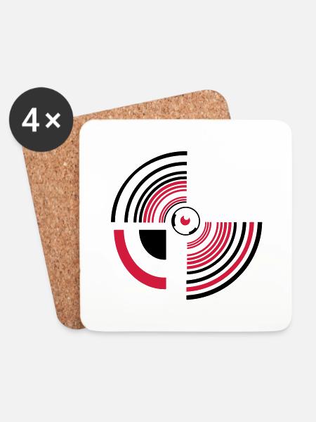 circle - Untersetzer (4er-Set) - Weiß
