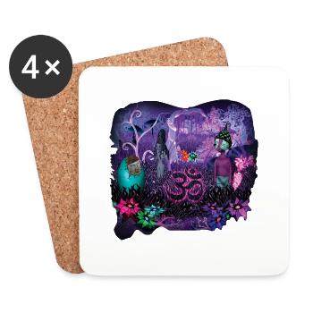 Aum - Coasters (set of 4) - white - Front